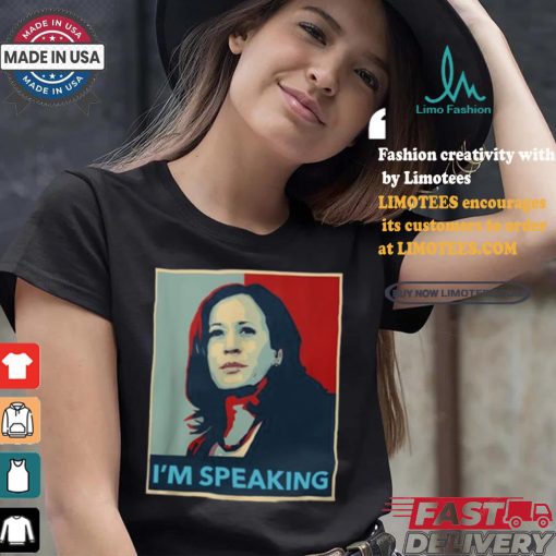 Official Stephen King Wearing Kamala Harris I’m Speaking 2024 t shirt