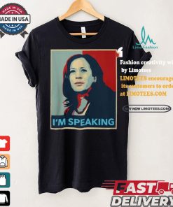 Official Stephen King Wearing Kamala Harris I’m Speaking 2024 t shirt