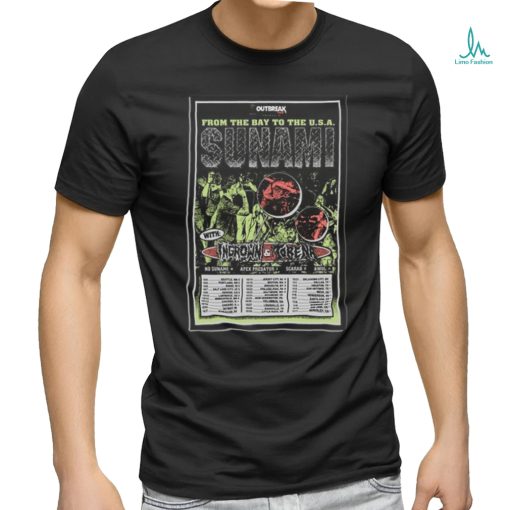 Official Sunami From The Bay To The USA Tour 2024 Poster Shirt