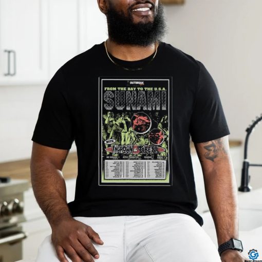 Official Sunami From The Bay To The USA Tour 2024 Poster Shirt