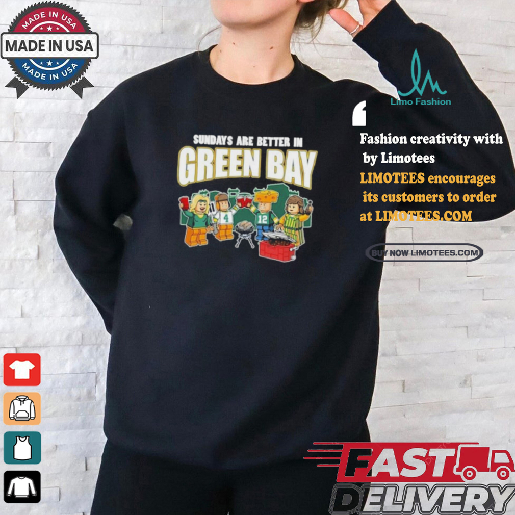 Official Sundays Are Better In Green Bay Gb Shirt Official Sundays Are Better In Green Bay Gb Shirt