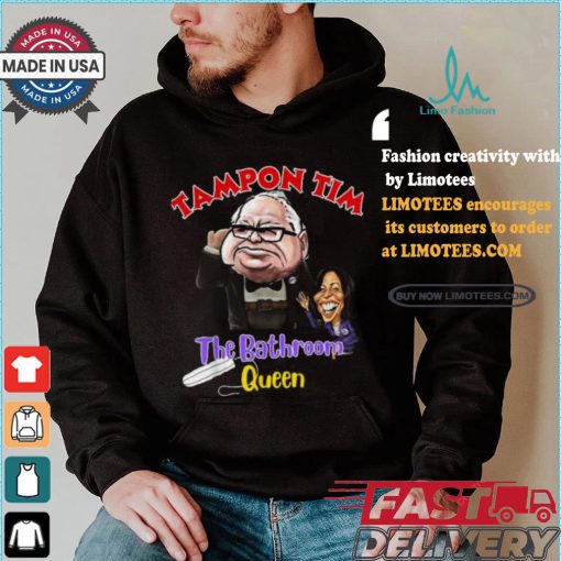 Official Tampon tim the bathroom queen tim walz Kamala 2024 election T shirt