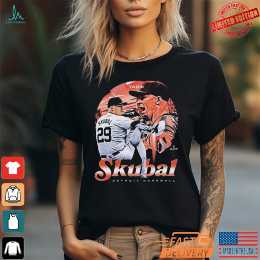 Official Tarik Skubal Detroit Tigers Baseball Vintage Painting 500 level Player T Shirt