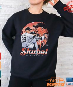 Official Tarik Skubal Detroit Tigers Baseball Vintage Painting 500 level Player T Shirt