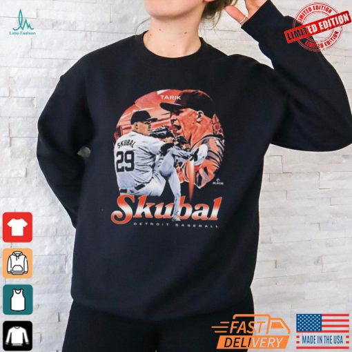 Official Tarik Skubal Detroit Tigers Baseball Vintage Painting 500 level Player T Shirt