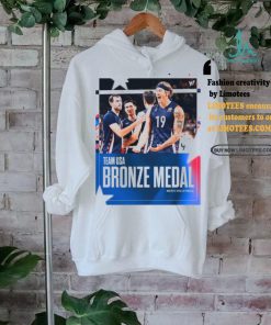 Official Team USA Men’s Volleyball Bronze Medal Paris Olympic 2024 Poster t shirt