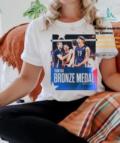 Official Team USA Men’s Volleyball Bronze Medal Paris Olympic 2024 Poster t shirt