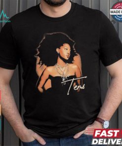 Official Tems Born In The Wild Tour 2024 T shirt