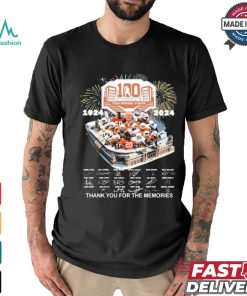 Official Texas Longhorns 1924 2024 100 Years Signatures Thank You For The Memories t shirt