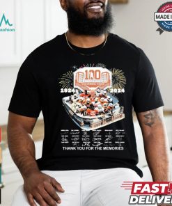 Official Texas Longhorns 1924 2024 100 Years Signatures Thank You For The Memories t shirt