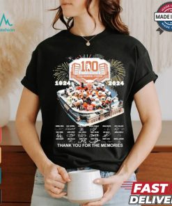 Official Texas Longhorns 1924 2024 100 Years Signatures Thank You For The Memories t shirt