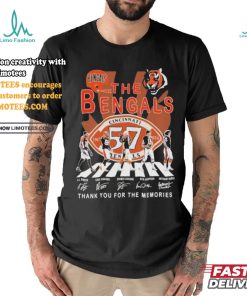 Official The Cincinnati Bengals 54 Years 1967 2024 Thank You For The Memories T Shirt