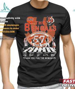 Official The Cincinnati Bengals 54 Years 1967 2024 Thank You For The Memories T Shirt, hoodie, sweater, long sleeve and tank top Official The Cincinnati Bengals 54 Years 1967 2024 Thank You For The Memories T Shirt