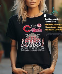 Official The Cincinnati Reds Abbey Road 155 Years 1869 2024 Thank You For The Memories Signatures Shirt