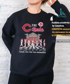 Official The Cincinnati Reds Abbey Road 155 Years 1869 2024 Thank You For The Memories Signatures Shirt