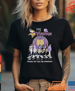 Official The Minnesota Vikings 65 Years Thank You For The Memories T Shirt