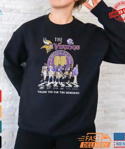 Official The Minnesota Vikings 65 Years Thank You For The Memories T Shirt