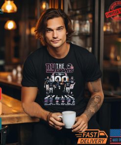 Official The New York Giants 100 Thank You For The Memories T Shirt