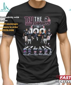 Official The New York Giants 100 Thank You For The Memories T Shirt