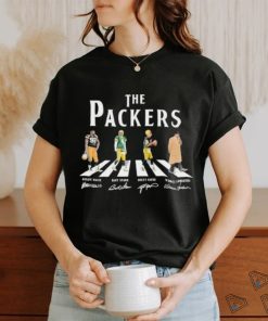 Official The Packers Abbey Road Reggie White Bart Starr Brett Favre And Vince Lombardi Signatures Shirt