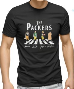 Official The Packers Abbey Road Reggie White Bart Starr Brett Favre And Vince Lombardi Signatures Shirt