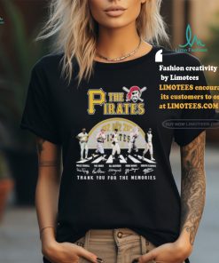 Official The Pirates Abbey Road 142 Years 1882 2024 Thank You For The Memories Signatures Shirt