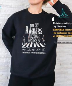 Official The Raiders Abbey Road 64 Years 1960 2024 Thank You For The Memories Signatures Shirt