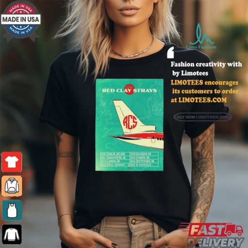 Official The Red Clay Strays X Soundwaves Creative Tour August 2024 Poster shirt