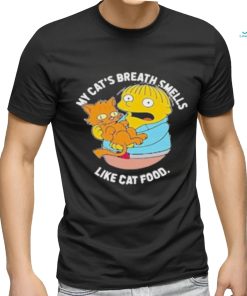 Official The Simpsons my cat’s breath smells like cat food T shirt
