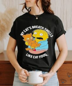 Official The Simpsons my cat’s breath smells like cat food T shirt