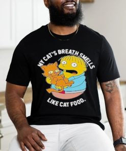 Official The Simpsons my cat’s breath smells like cat food T shirt