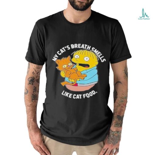 Official The Simpsons my cat’s breath smells like cat food T shirt