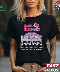 Official The Texas Rangers Abbey Road 63th Anniversary 1961 2024 Thank You For The Memories Signatures Shirt