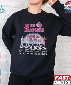 Official The Texas Rangers Abbey Road 63th Anniversary 1961 2024 Thank You For The Memories Signatures Shirt