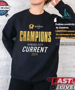 Official The Women Cup Champions Kansas City Current 2024 Shirt