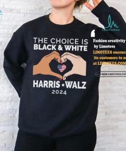 Official The choice is black and white Harris Walz 2024 Shirt