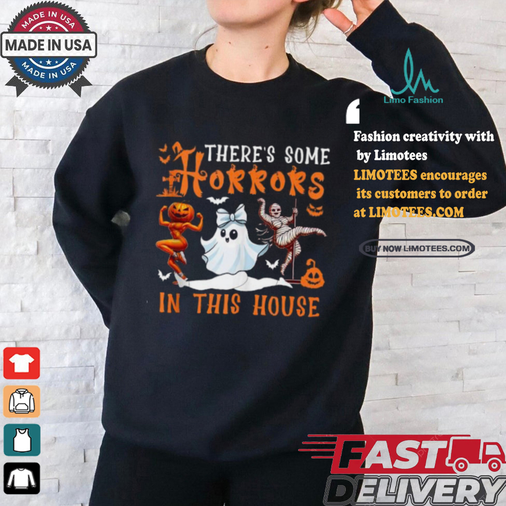 Official There’s some horrors in this house halloween fitness T shirt Official There’s some horrors in this house halloween fitness T shirt