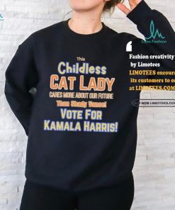 Official This Childless Cat Lady Votes for Kamala Than Shady Vance T Shirt