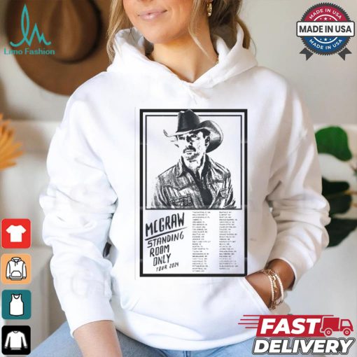 Official Tim McGraw SRO Tour 2024 Poster shirt