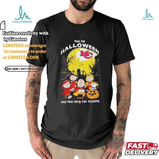 Official Time For Halloween Kansas City Chiefs And The Love For Chiefs Unisex T Shirt