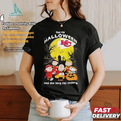 Official Time For Halloween Kansas City Chiefs And The Love For Chiefs Unisex T Shirt