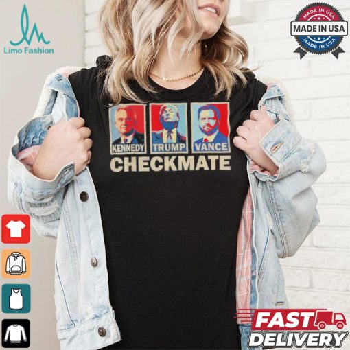 Official Trump Vance Kennedy Checkmate 2024 Election Republican Checkmate Conserve The Win T shirt