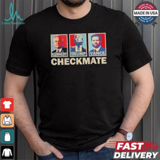 Official Trump Vance Kennedy Checkmate 2024 Election Republican Checkmate Conserve The Win T shirt