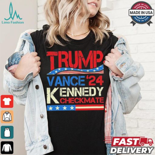 Official Trump Vance Kennedy Checkmate 2024 Vintage T Shirt