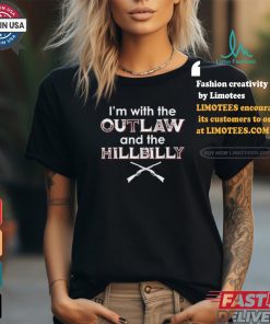 Official Trump vance 2024 I’m with the outlaw and the hillbilly 2024 saying quote T shirt