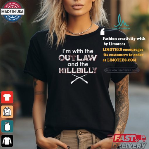 Official Trump vance 2024 I’m with the outlaw and the hillbilly 2024 saying quote T shirt