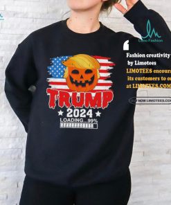 Official Trumpkin US Flag, Trump 2024 Loading, Make Halloween Great Again T Shirt