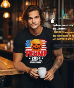 Official Trumpkin US Flag, Trump 2024 Loading, Make Halloween Great Again T Shirt