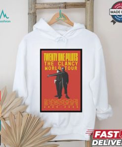 Official Twenty One Pilots The Clancy World Tour 2024 2025 Poster shirt Official Twenty One Pilots The Clancy World Tour 2024 2025 Poster shirt