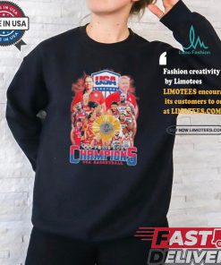 Official USA Basketball Team 2024 Olympic Paris Champions Women Team T Shirt
